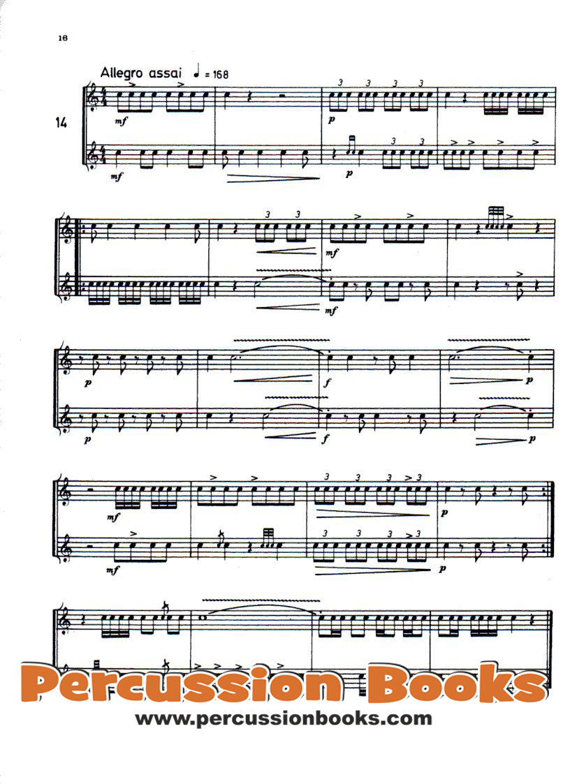 Studies for Snare Drum 6 Sample 2